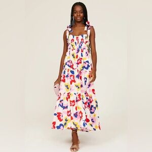 Kate Spade Summer Flowers Tiered Tie Strap Dress